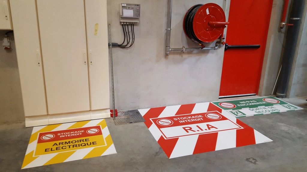 Marquage au sol – RIA et équipements incendie